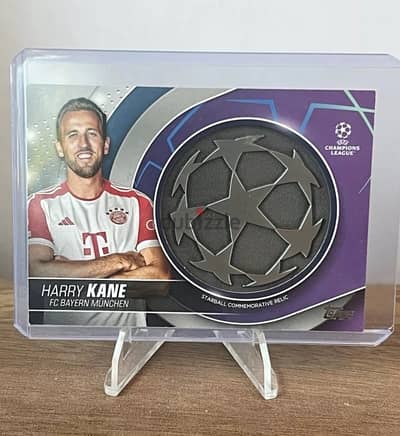 HARRY KANE 2023-24 TOPPS CLUB COMPETITIONS UCL STARBALL RELIC PATCH