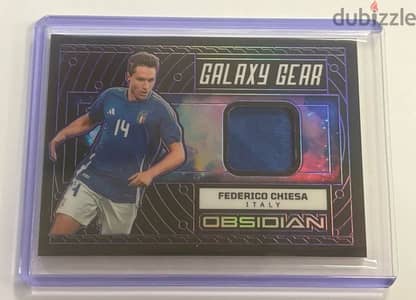 2023-24 Obsidian Federico Chiesa Galaxy Gear Jersey #/50 Italy