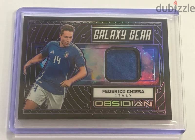 2023-24 Obsidian Federico Chiesa Galaxy Gear Jersey #/50 Italy 0