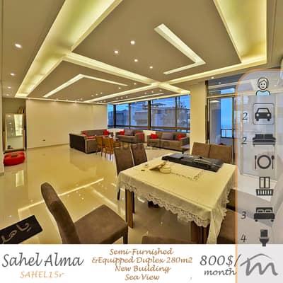 Sahel Alma | Signature | Semi-Furnished & Equipped 280m² Duplex | View