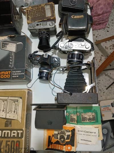 old cameras (camera and videos)