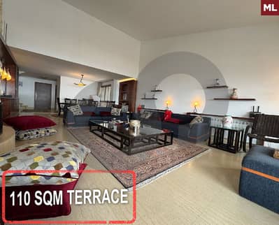 110 SQM terrace- Luxury -Faqra Club /فقرا  REF#ML117862