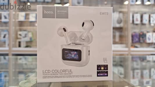 HOCO EW73 LCD COLORFUL TOUCH SCREEN TWS HEADSET Great & last price