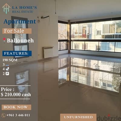 apartment for sale in ballouneh شقة للبيع في بلونة