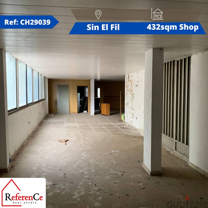 Very prime location Shop in Sin El Fil محل بموقع مميز جدا في سن الفيل 0