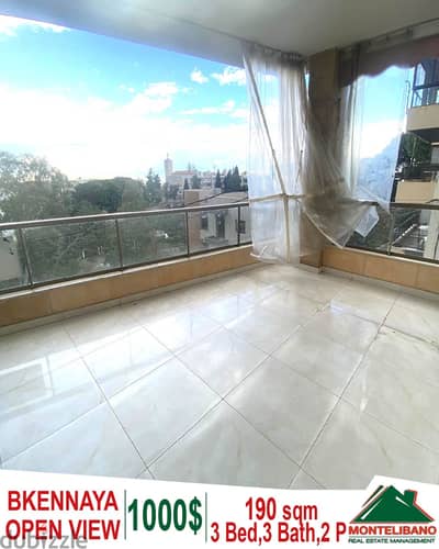 Brand New 190 sqm apartment for rent in Bkennaya with an open view!!