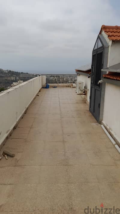 ROOF FOR RENT IN MANSOURIEH PRIME (80SQ) WITH 100SQ TERRACE