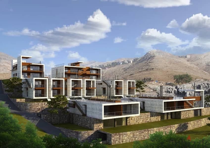 CHALET FOR SALE IN FAQRA WITH VIEW, شاليه للبيع في فقرا (KFA-1000) 0