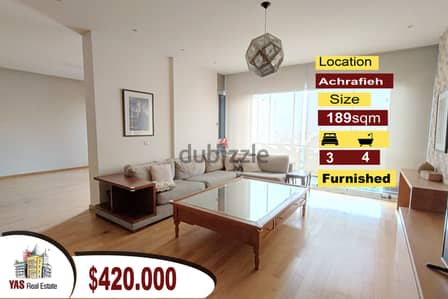 Achrafieh 189m2 | Prime Location | Furnished | Easy Access | AA |