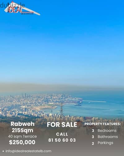 215 SQM Luxury Duplex for sale in Rabweh REF#CE22102