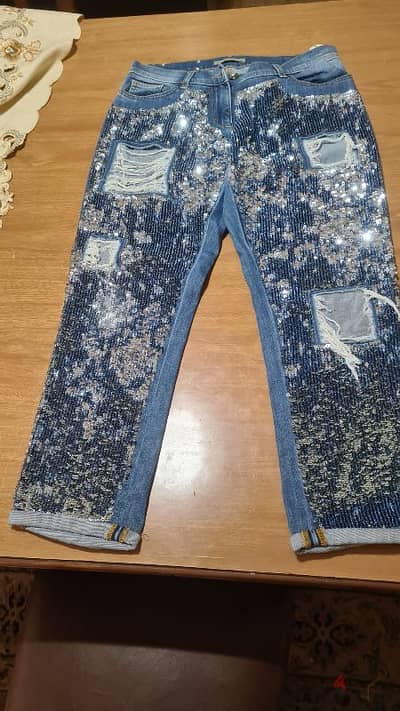 Jeans stylish glittering