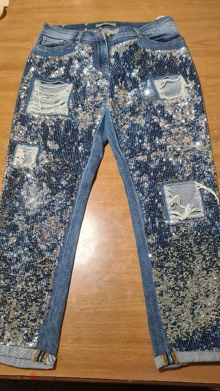 Jeans stylish glittering 2