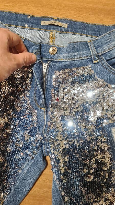 Jeans stylish glittering 3