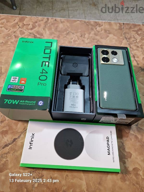 infinix note 40 pro 24ram 256gb new full package 220$ 8