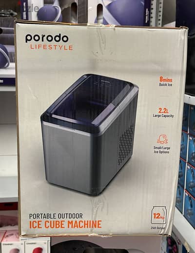 Porodo Lifestyle Portable Outdoor Ice Cube Machine