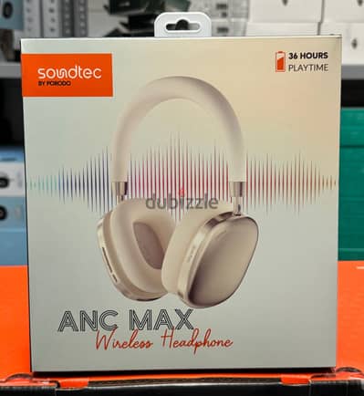 Porodo soundtec ANC Max Wireless Headphone gold