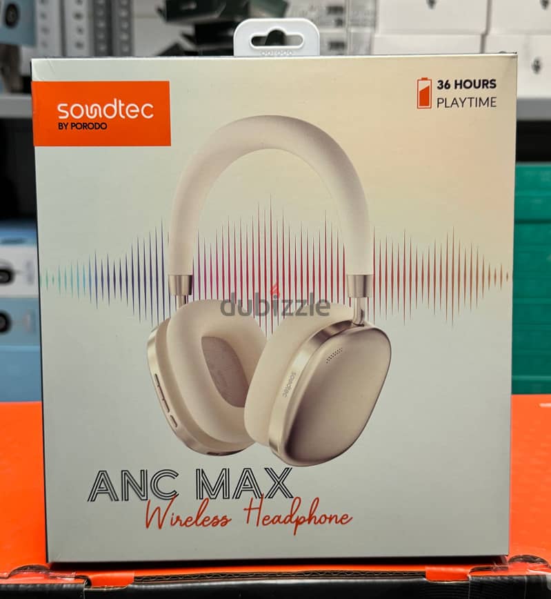 Porodo soundtec ANC Max Wireless Headphone gold 0