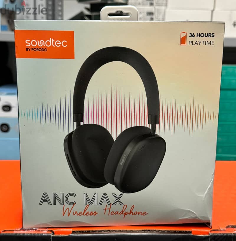 Porodo soundtec ANC Max Wireless Headphone black 0