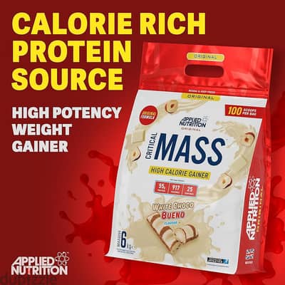 Applied Nutrition Critical Mass Gainer 6KG (25 Servings)