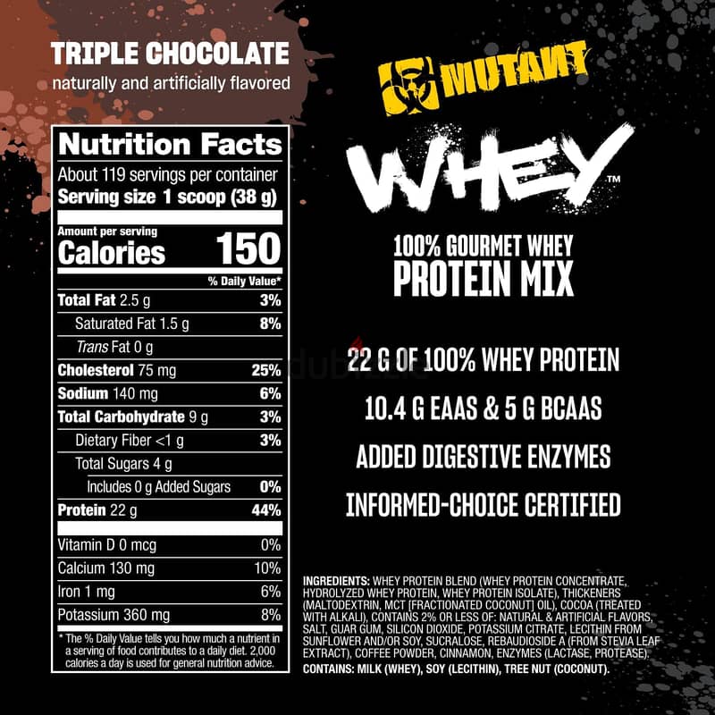 Mutant Whey Protein 5 LBS (61-63 Servings) 2