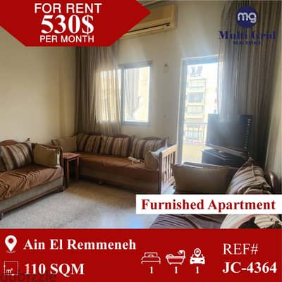 JC-4364 / Apartment for Rent in Ain Remeneh,شقة للايجار في عين الرمانة