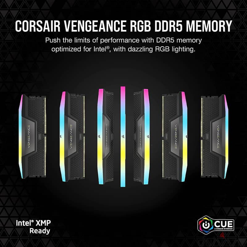 Corsair vengeance 32gb ram 16gbx2 rgb ddr5 6400Mhz CMH32GX5M2B6400C36 5