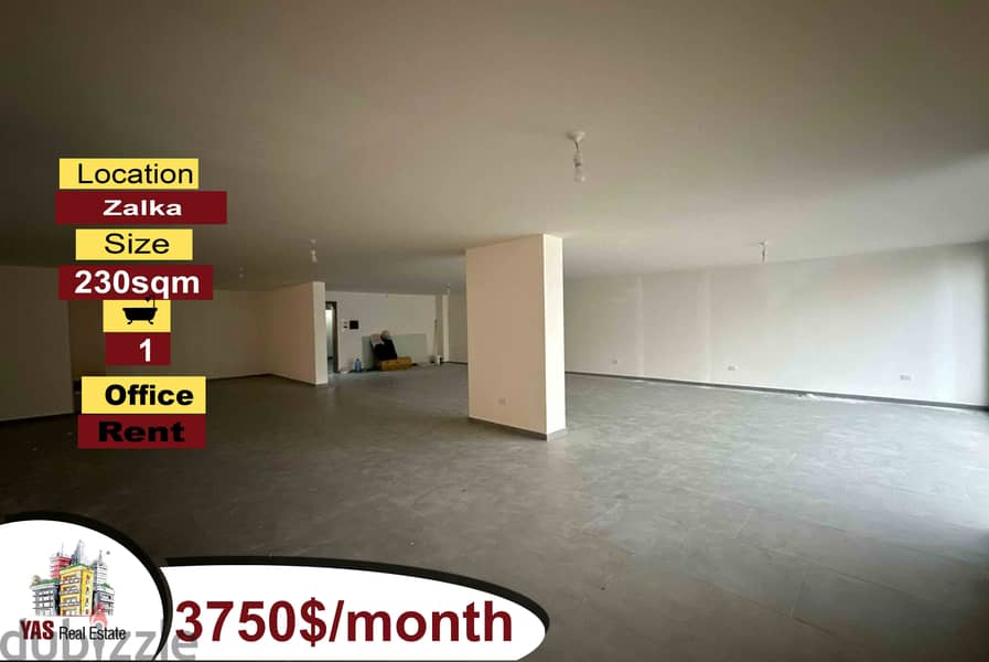 Zalka 230m2 | Office For Rent | Brand New | Prime Location | MJ 0