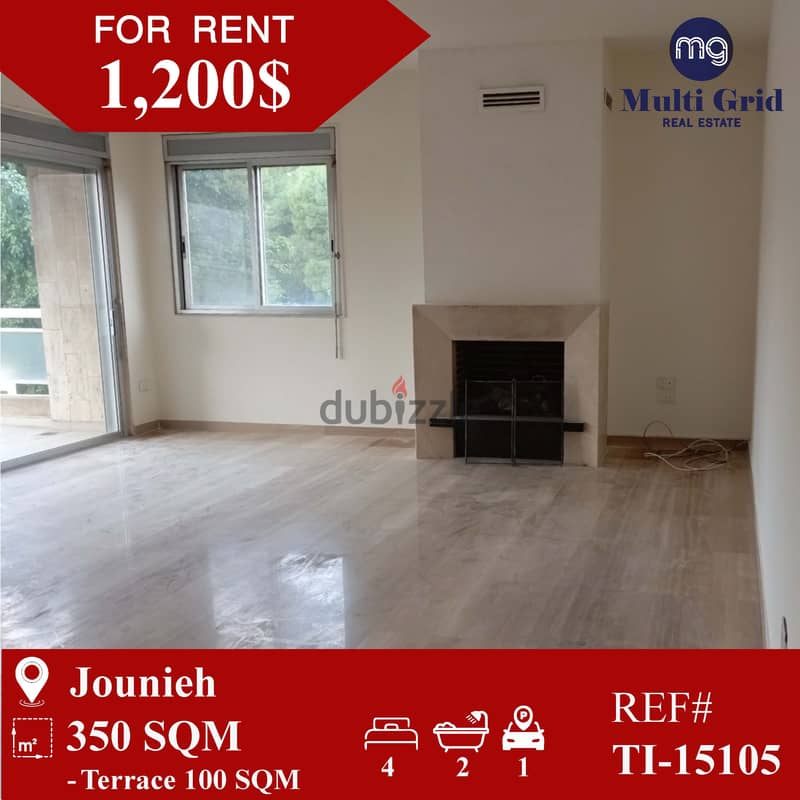 TI-15105 / Apartment for Rent in Jounieh, شقة للايجار في جونية 0