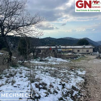 Land For Sale In Mechmech With Building ارض مع بناء للبيع في مشمش