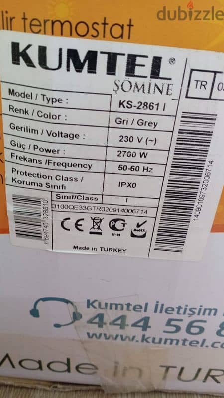 Kumtel Somine Heater 2700W 5