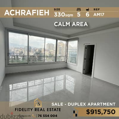 Duplex for sale in Achrafieh AM17 دوبلكس غير مفروشة للبيع في الأشرفية