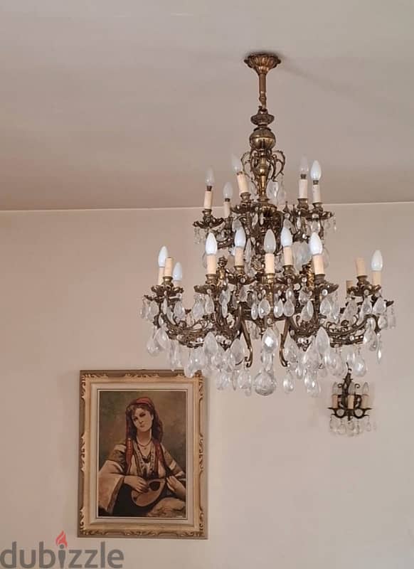 Chandelier 3 with 4 aplique 2