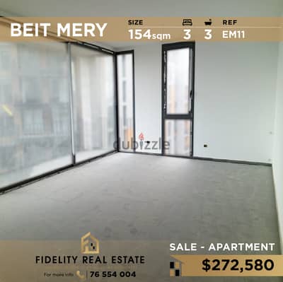 Aparmtent for sale in Beit Mery EM11 شقة غير مفروشة للبيع في بيت مري