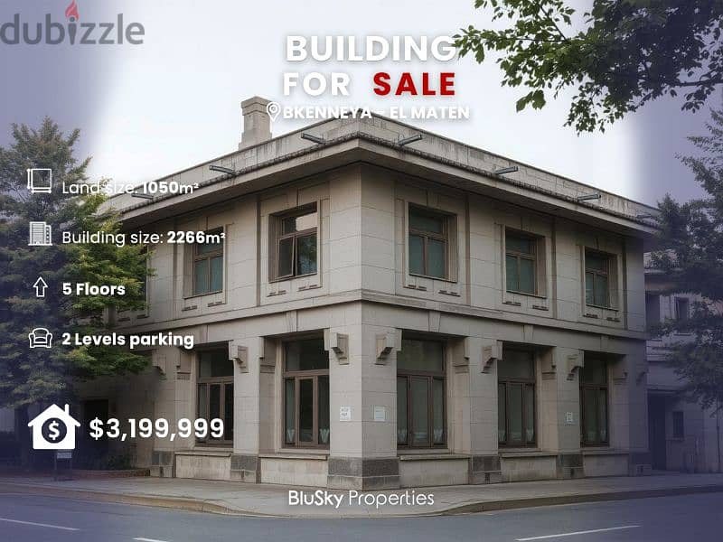 Building For SALE In Bkennaya بناء للبيع  #JK 0