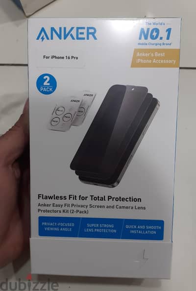 Anker Easy Fit Privacy Screen And Camera Lens Protectors kit (2-pack