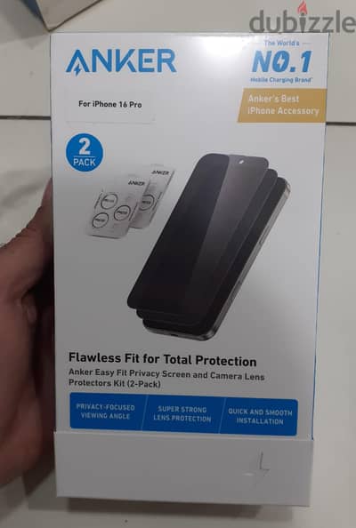 Anker Easy Fit Privacy Screen And Camera Lens Protectors kit Original