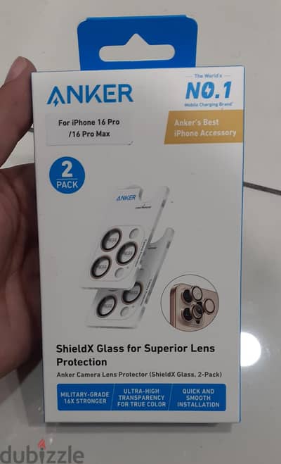 Anker Camera Lens Protector (Shield X Glass, 2-Pack)