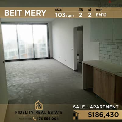 Apartment for sale in Beit Mery EM12 شقة غير مفروشة للبيع في بيت مري