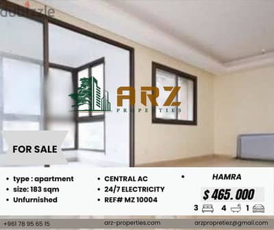 apartment for salein Hamra REF#MZ10004