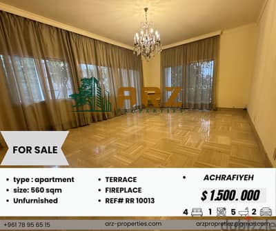 apartment for sale in achrafieh Ref#RR10013