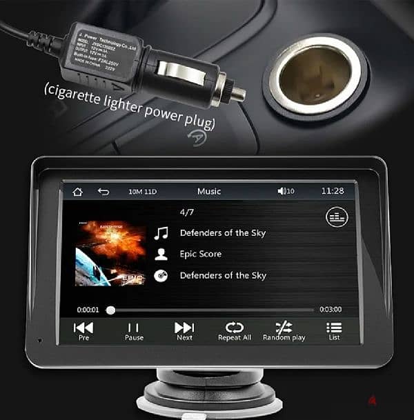 7 inch Portable Wireless Carplay & Android Auto 4