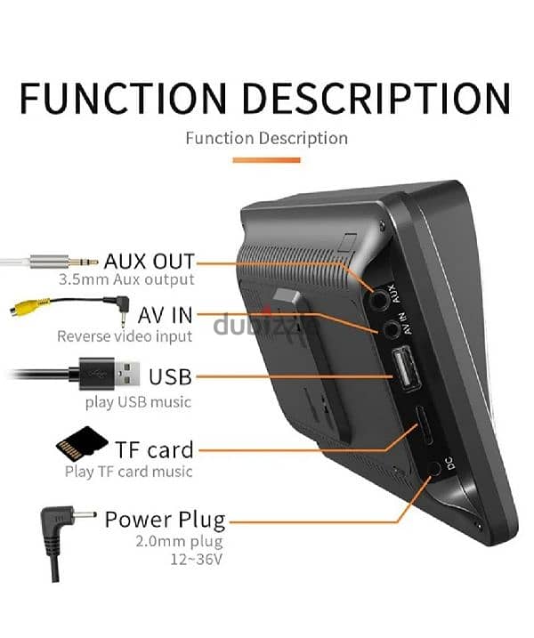 7 inch Portable Wireless Carplay & Android Auto 6