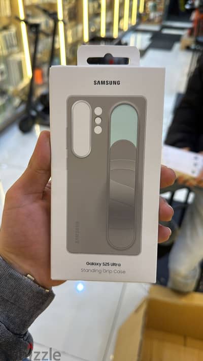 Samsung Standing Grip Case Galaxy S25 Ultra gray