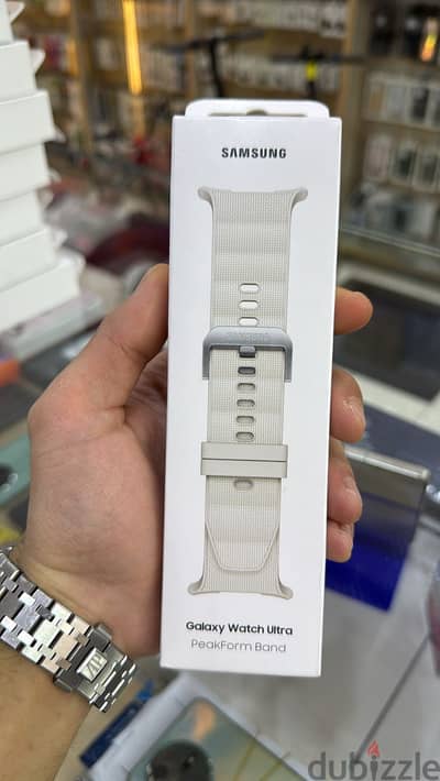 Samsung Galaxy watch ultra peakform band white sand