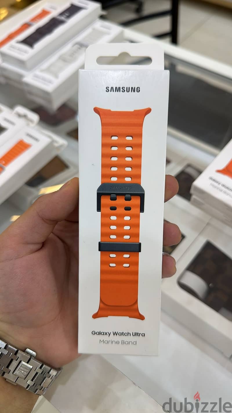 Samsung galaxy watch ultra Marine band orange great & good price 0