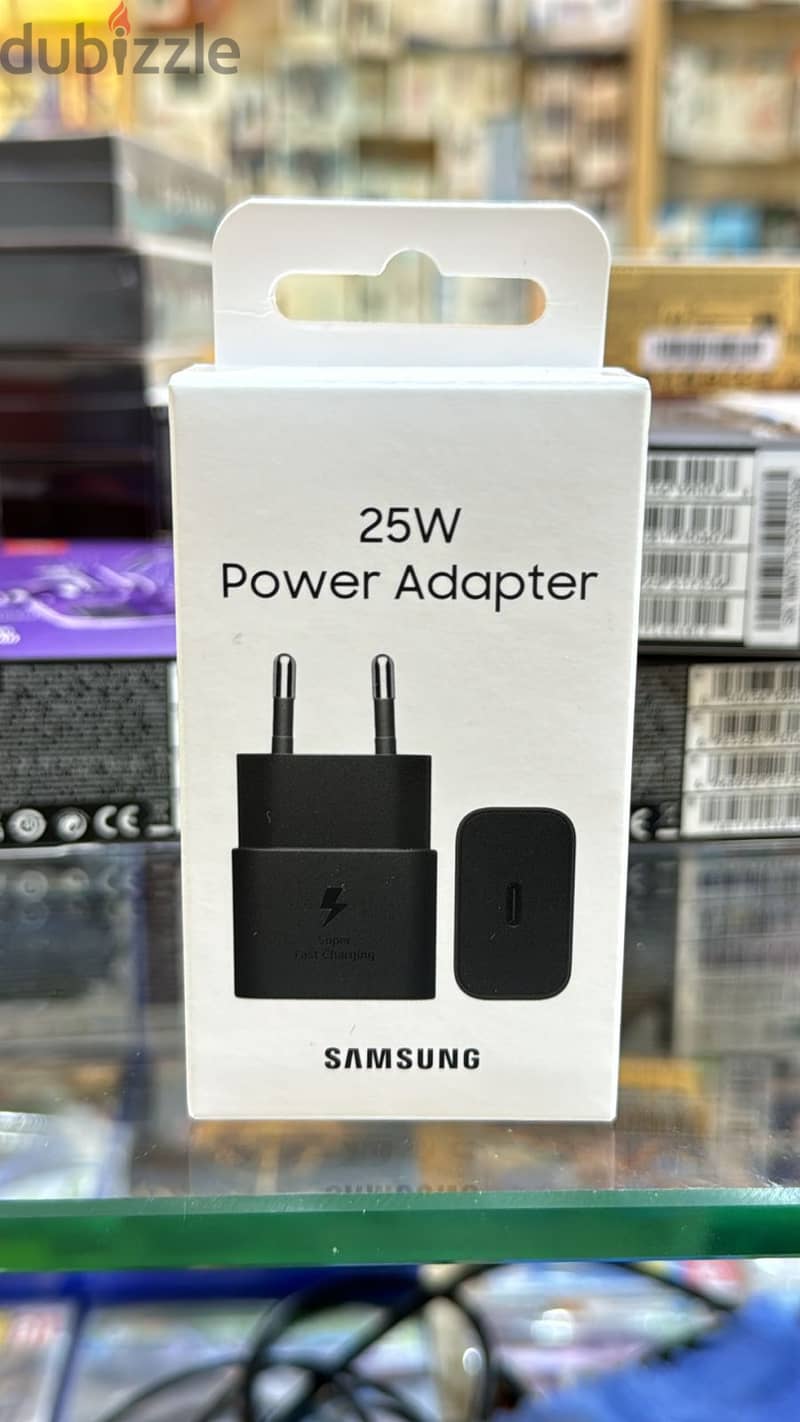 Samsung 25w pd adapter usb-c 2 pin black great & original price 0