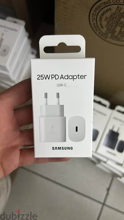 Samsung 25w pd adapter usb-c 2 pin white