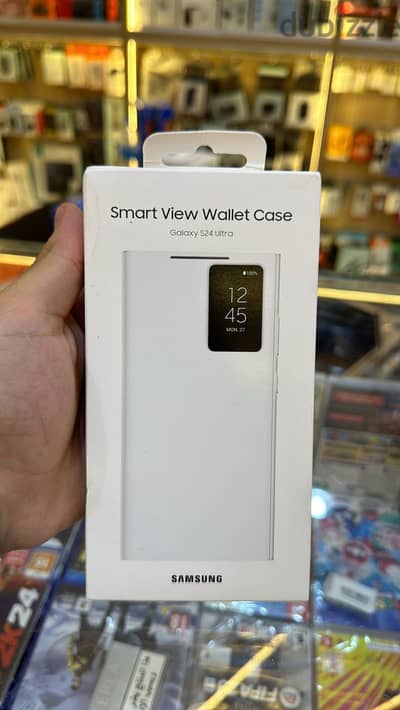 Smart view wallet case galaxy s24 ultra white