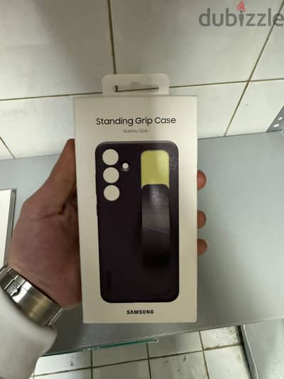 Standing Grip Case Galaxy s24 plus dark violet