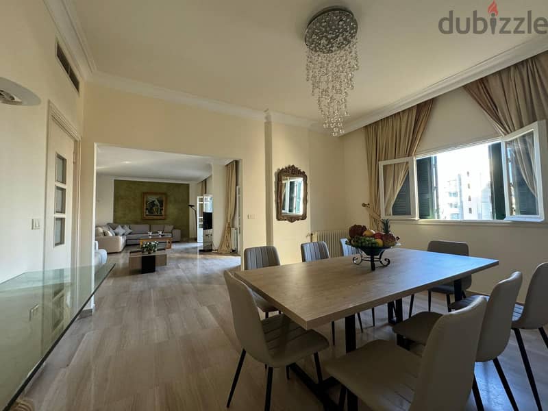 Furnished Apartment+Panoramic View for rent in Badaro - شقة في بدارو 0